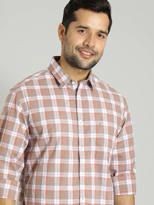 Indian Terrain Men Checkered Multicolor Shirt